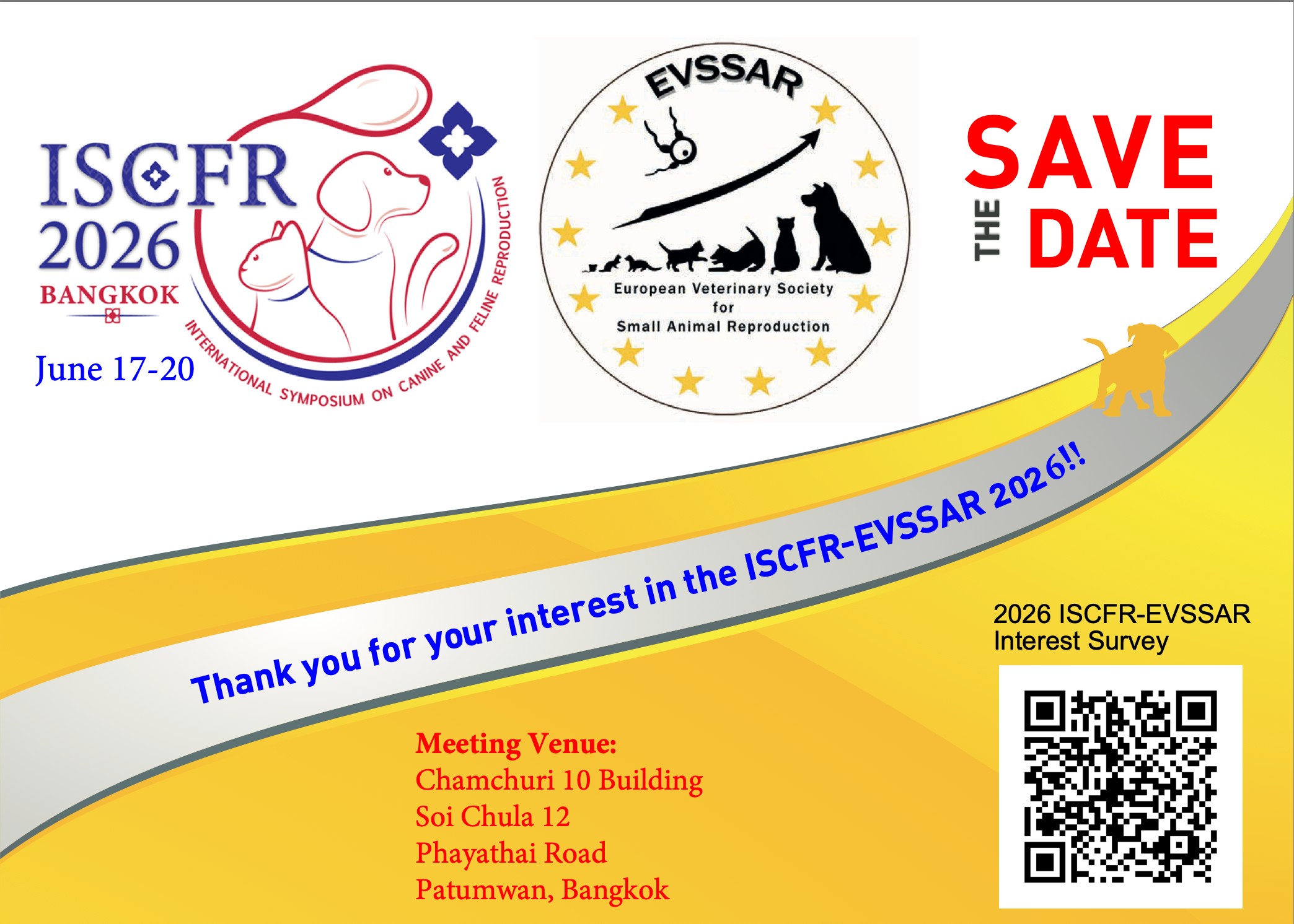 Let’s Meet in Bangkok — Join Us for EVSSAR & ISCFR 2026 This June!
