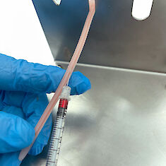 Artificial blood for Mouse Tail Model